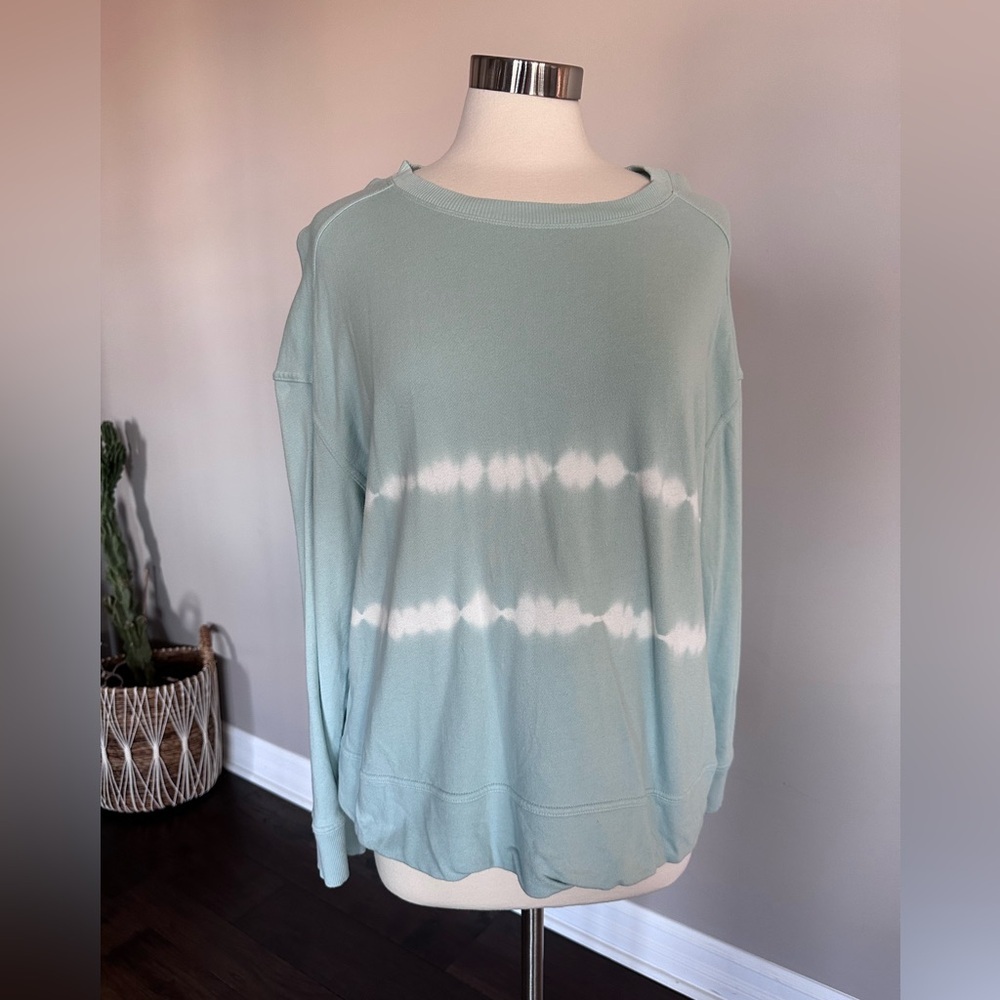 Universal Thread Sweatshirt Cotton Crewneck/Pullover Tie Dye Mint Womens Large